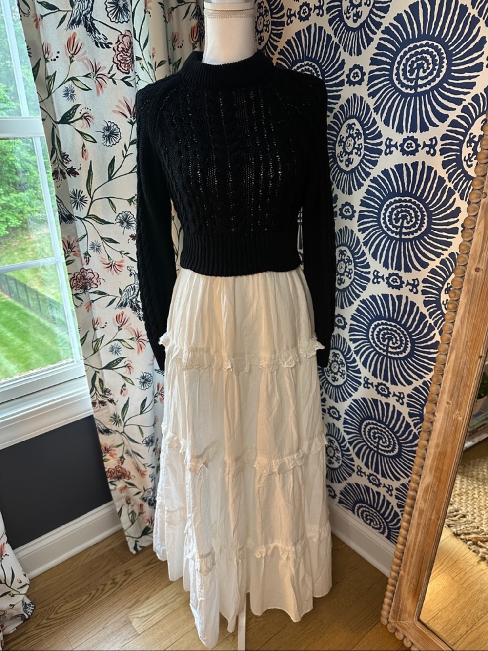By Anthropologie Twofer Jumper Tiered Dress